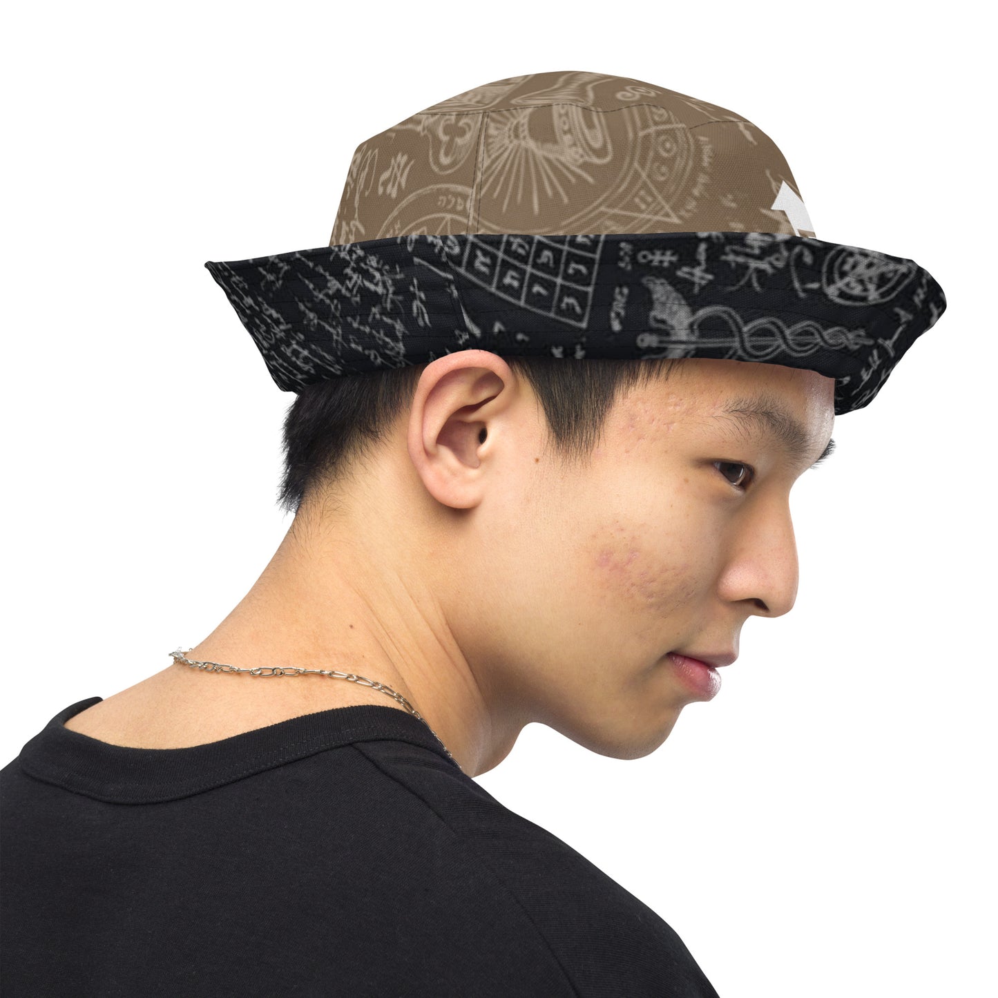 Alchemy Black Brown Reversible Bucket Hat (Geared Up Collection)